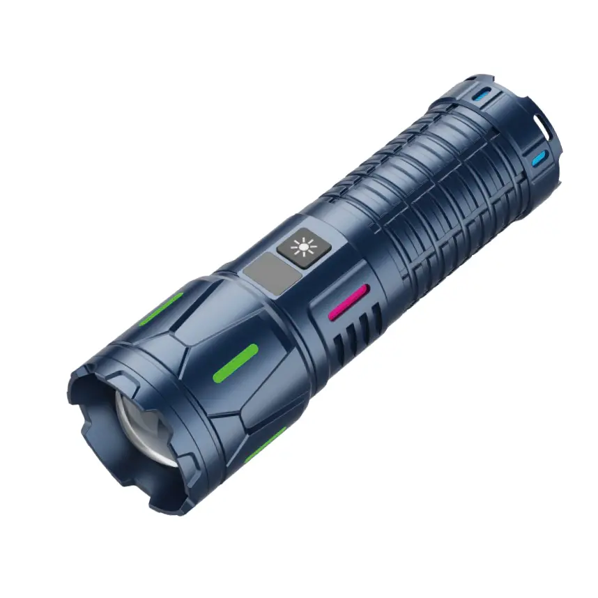 100W LED taktisk lommelygte USB genopladelig