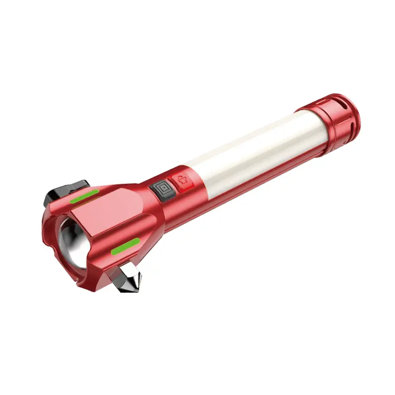 5-in-1 IP45 Waterproof Rechargeable Car Emergency Flashlight